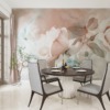 Pastellfärgad väggmålning Delicate Rose Petals - huvudproduktbild