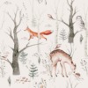 Vinterskog och vilda djur väggmålning för barn Ore Fox - bild nummer 2
