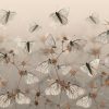 Fototapet i ljusa nyanser med fint motiv White Butterflies - bild nummer 2