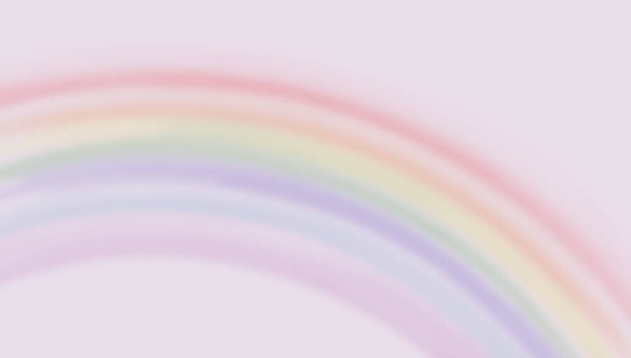 Fototapet i mjuka nyanser av rosa och andra pastellfärger Blurred Rainbow - bild nummer 2