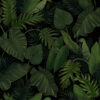 Fototapet i mörka och livfulla färger med exotiska växter - det perfekta tillskottet till ett modernt vardagsrum Green Leaves - bild nummer 2