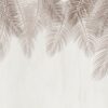 Fototapet med minimalistiskt bladmotiv i mjuka nyanser av brunt Chocolate Fern Leaves - bild nummer 2