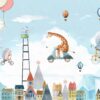 Väggmålning Sky Zoo - Bild 2
