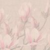 Väggmålning Rosa blommor i beige - Bild 2