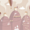 Fototapet Pink Mountain Village - Bild 2