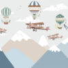 Fototapet Planes in the Mountains (flygplan i bergen) - Bild 2