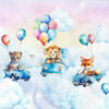 Fototapet Animal Drivers in the Clouds (djurförare i molnen) - Bild 2