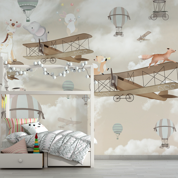 Fototapet Fun in the Clouds (kul i molnen)