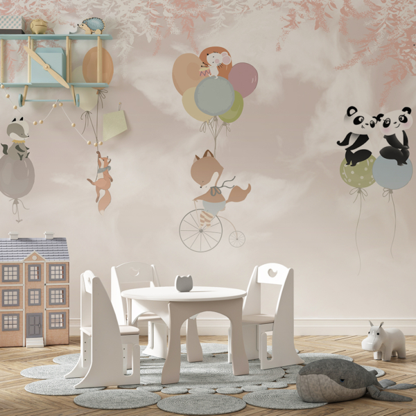 Fototapet Söta djur