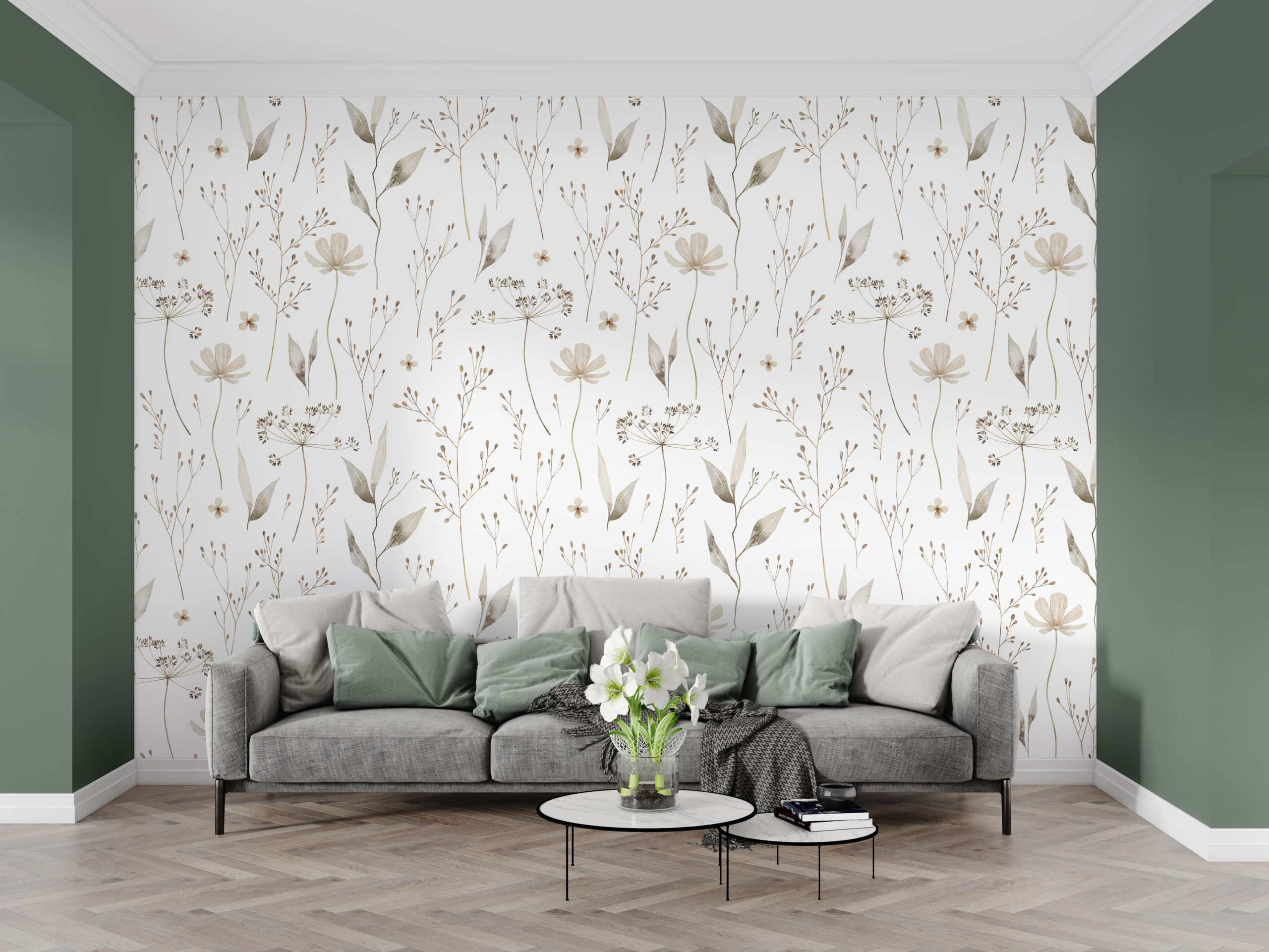 Fototapet Delikata blommor