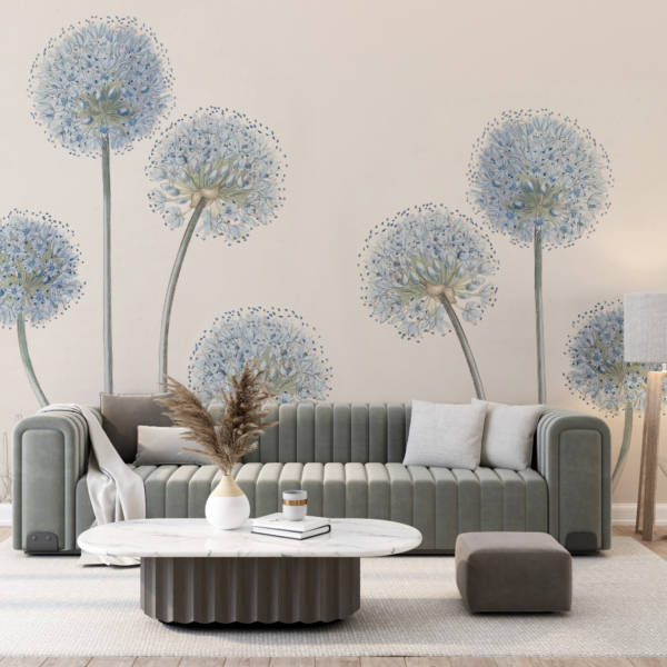 Blå blåsmaskiner Bakgrund