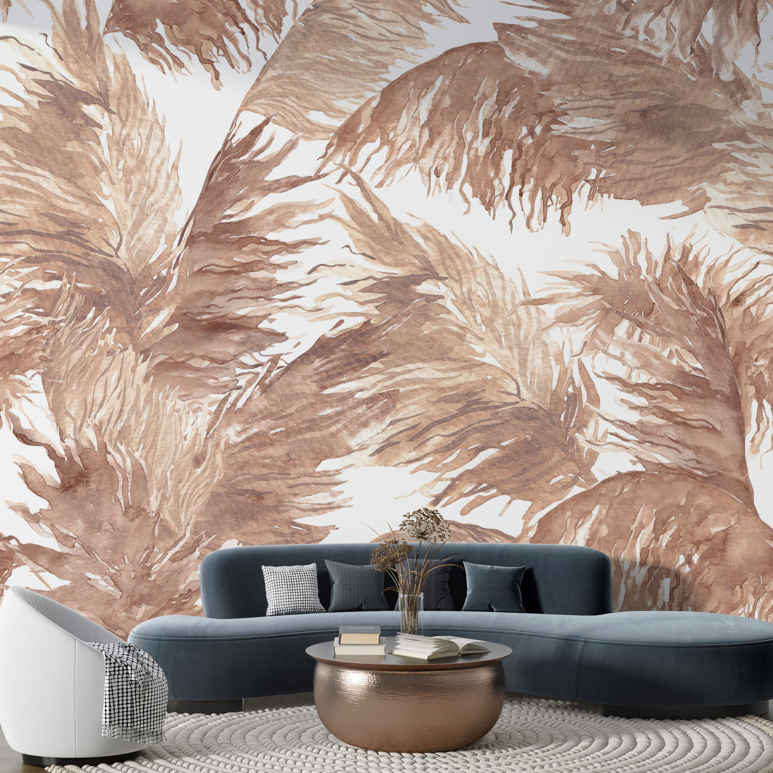 Fototapet Bruna blad