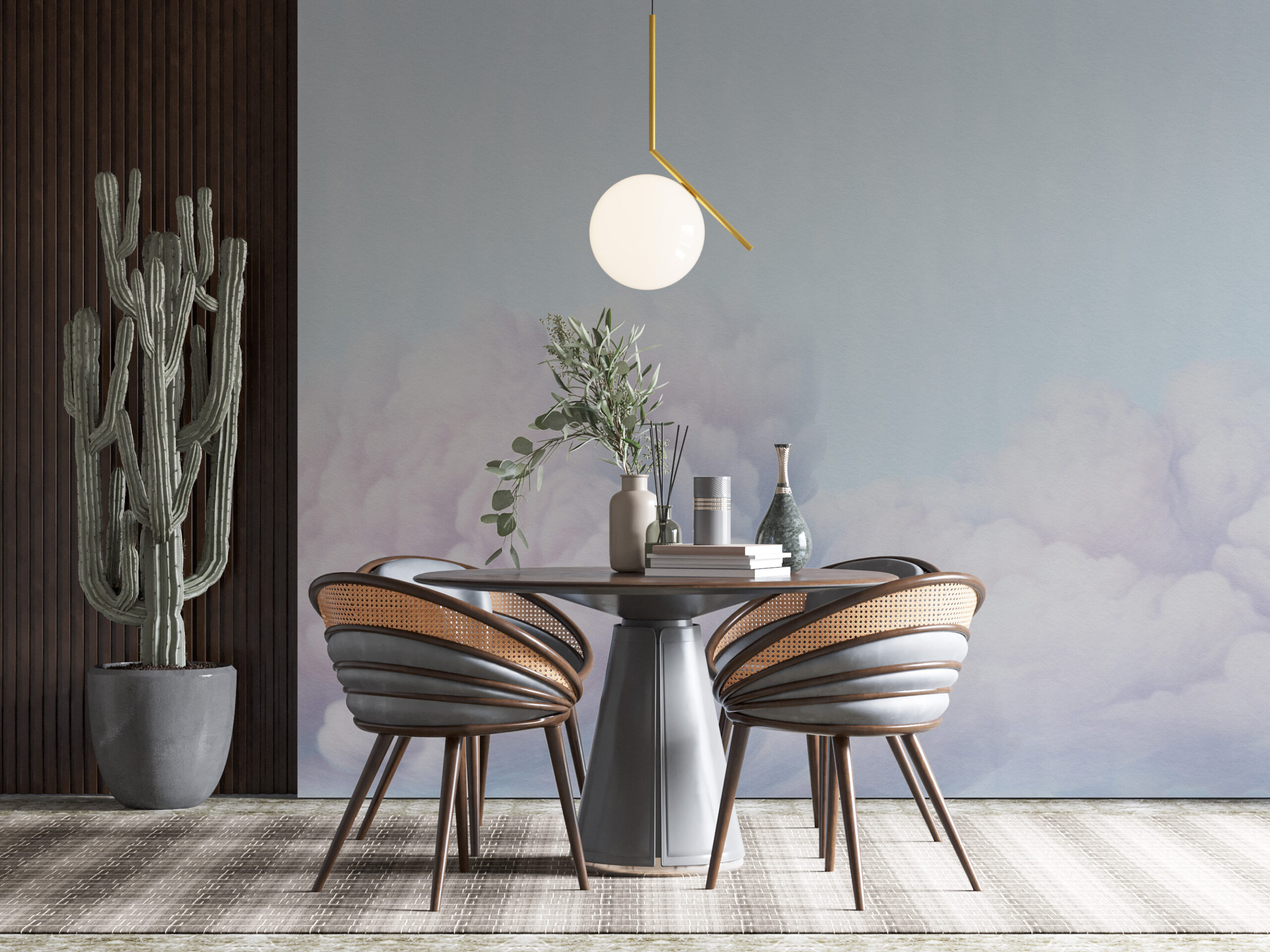 Väggmålning av kupolmoln