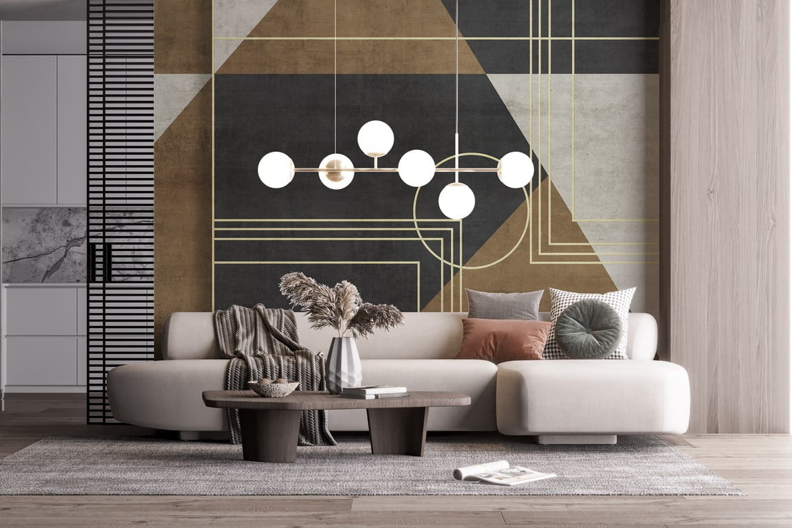 Geometrisk charm tapet