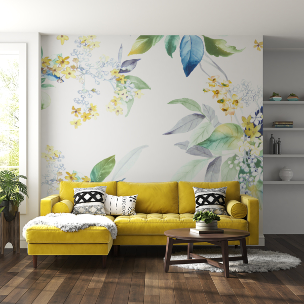 Fotofilma skira vita blommor