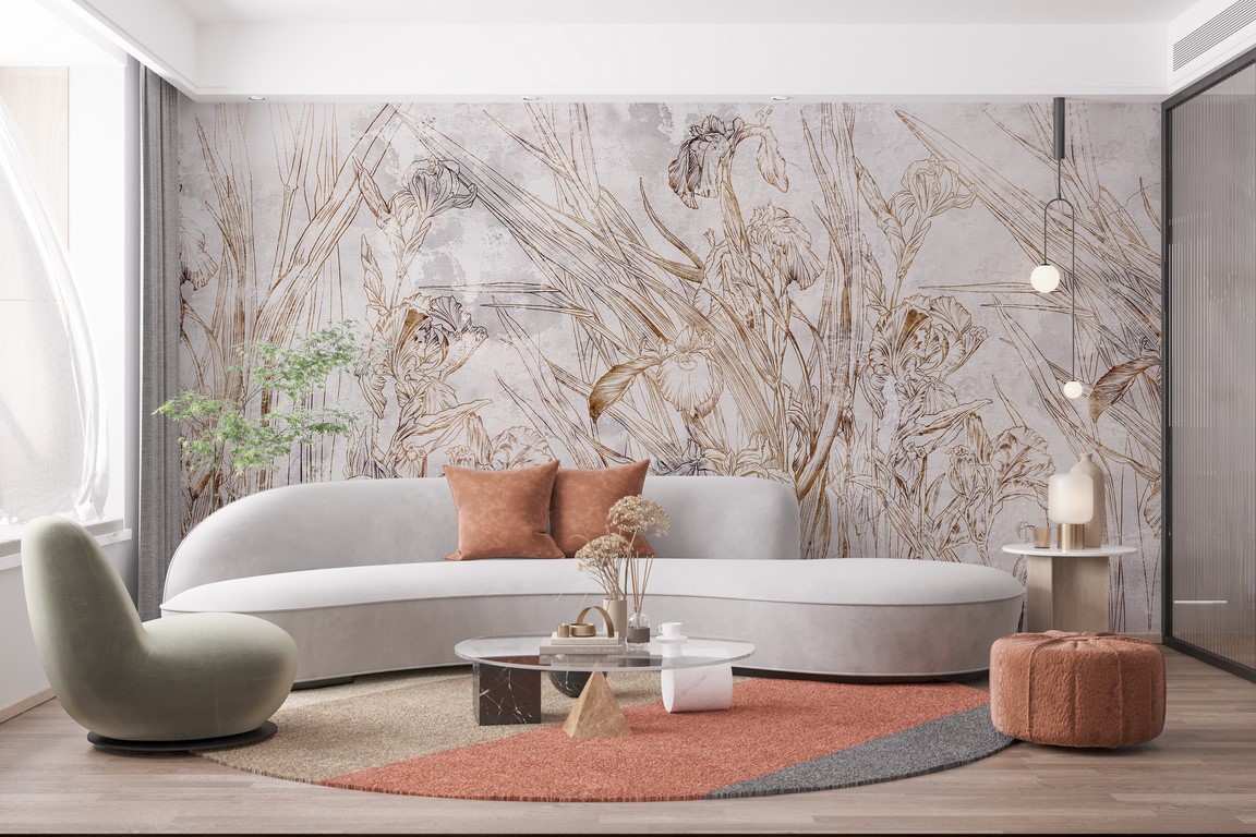 Fototapet Delikat Irisblomma