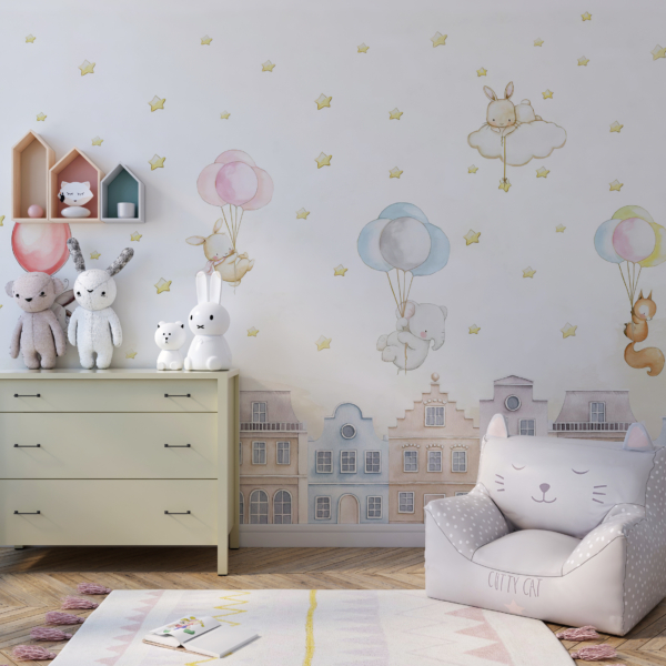 Bakgrund Regn av ballonger