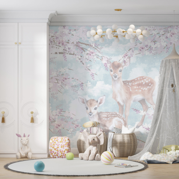 Fototapet Två hjortar