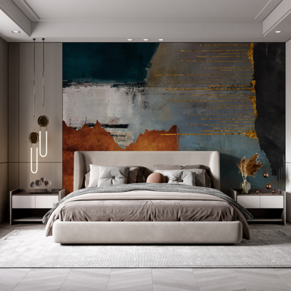 Fototapet Färgade ränder