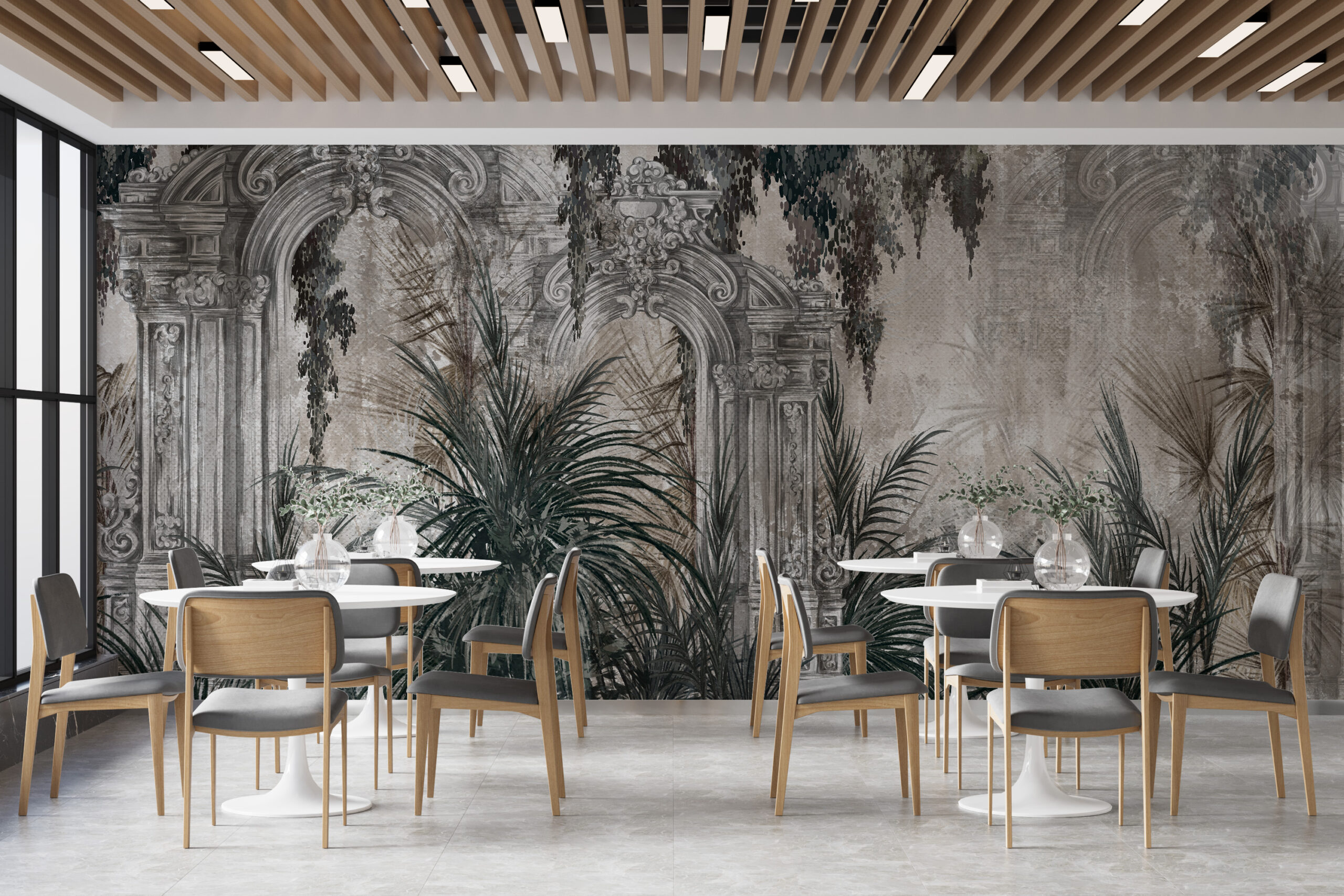 Muralpelare i djungeln