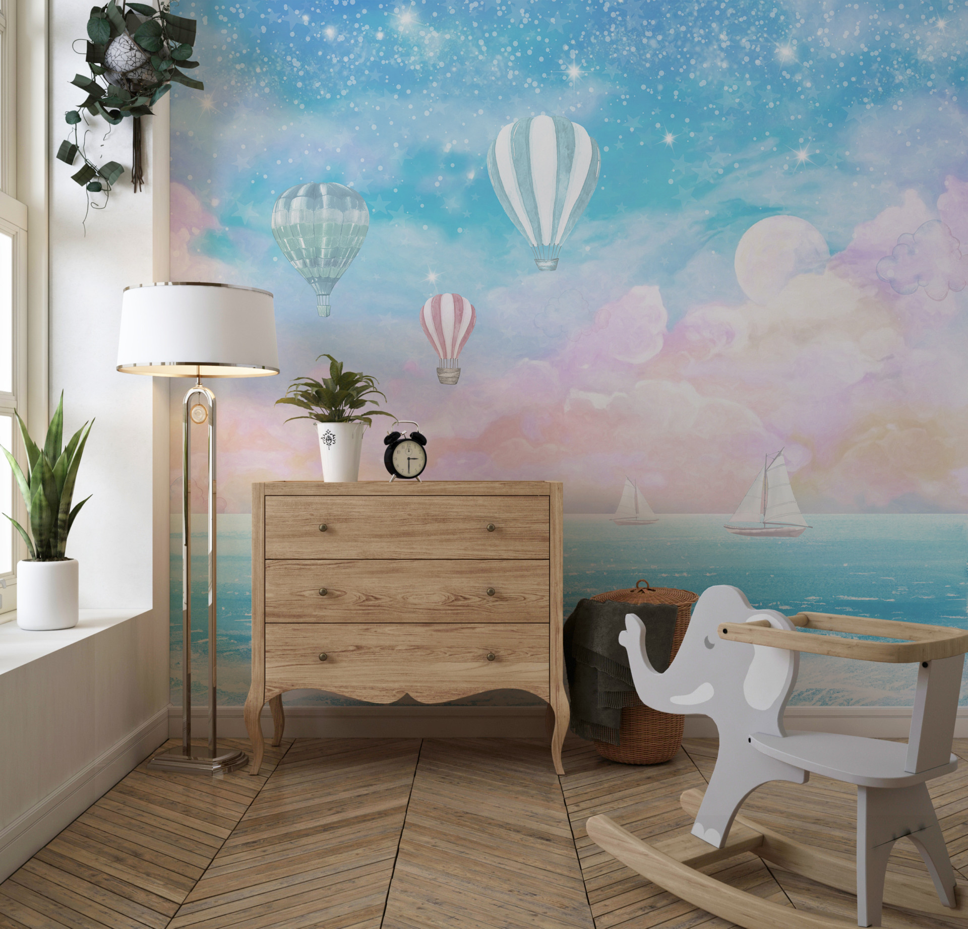 Väggmålning Azure Lake