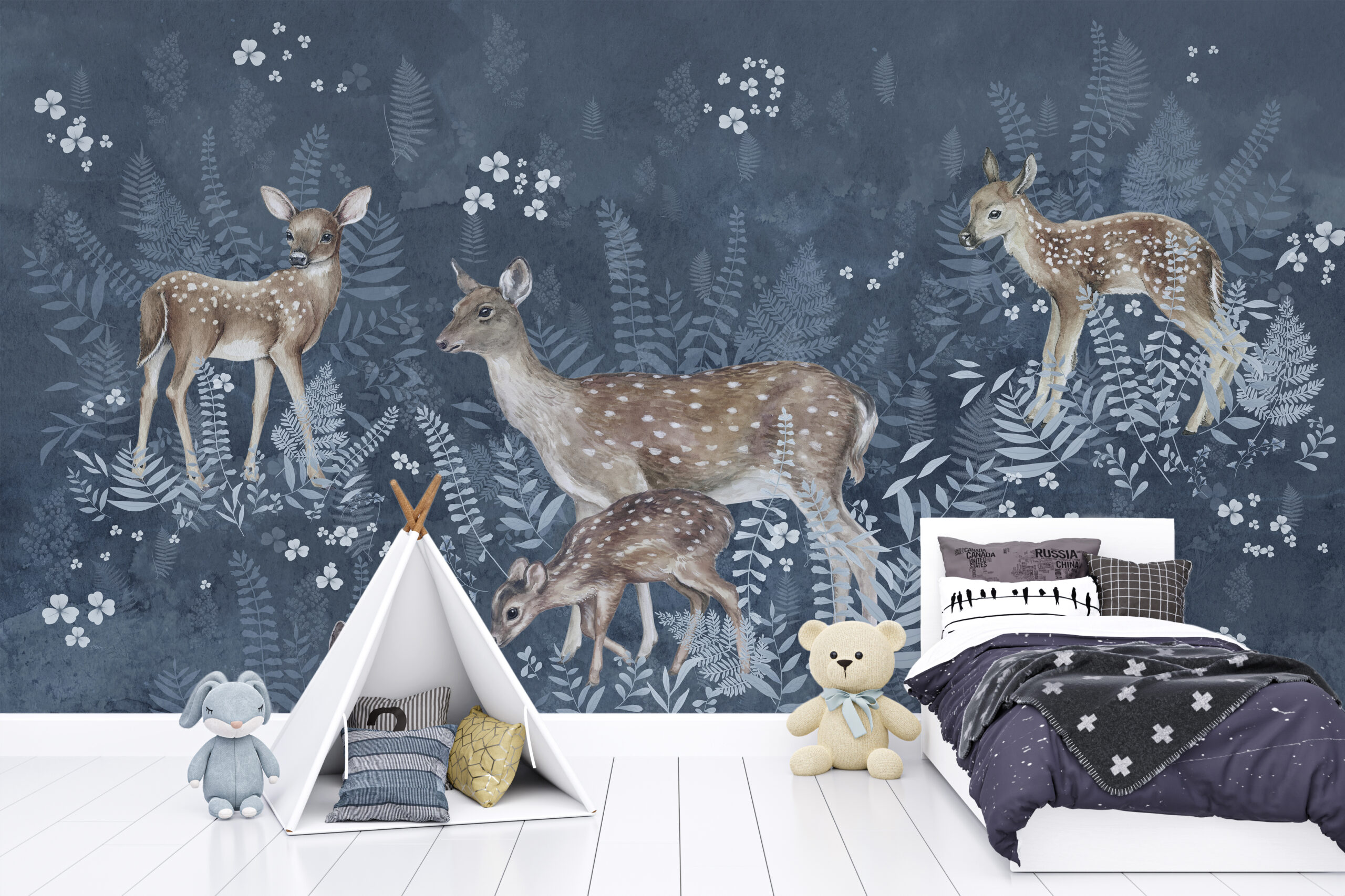 Fototapet Liten hjort