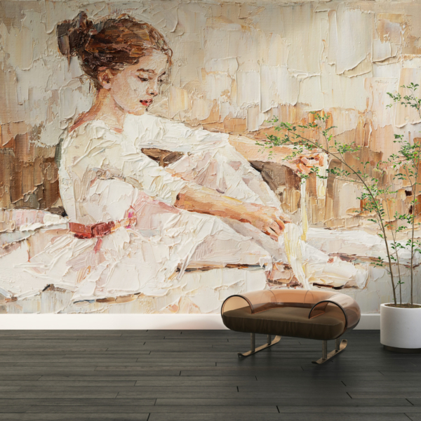 Fototapet Ung ballerina