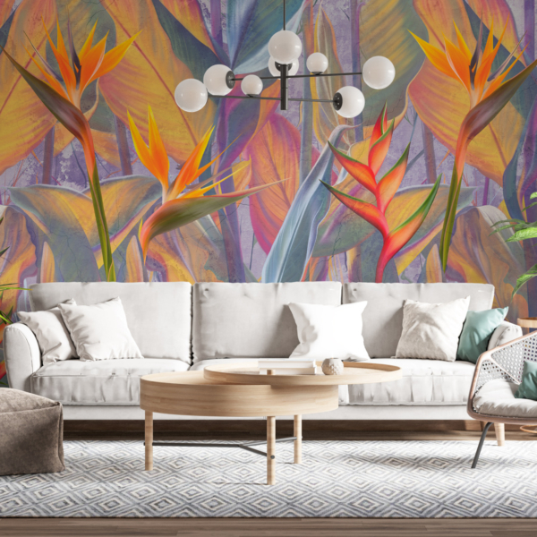 Exotiska färger i väggmålningar