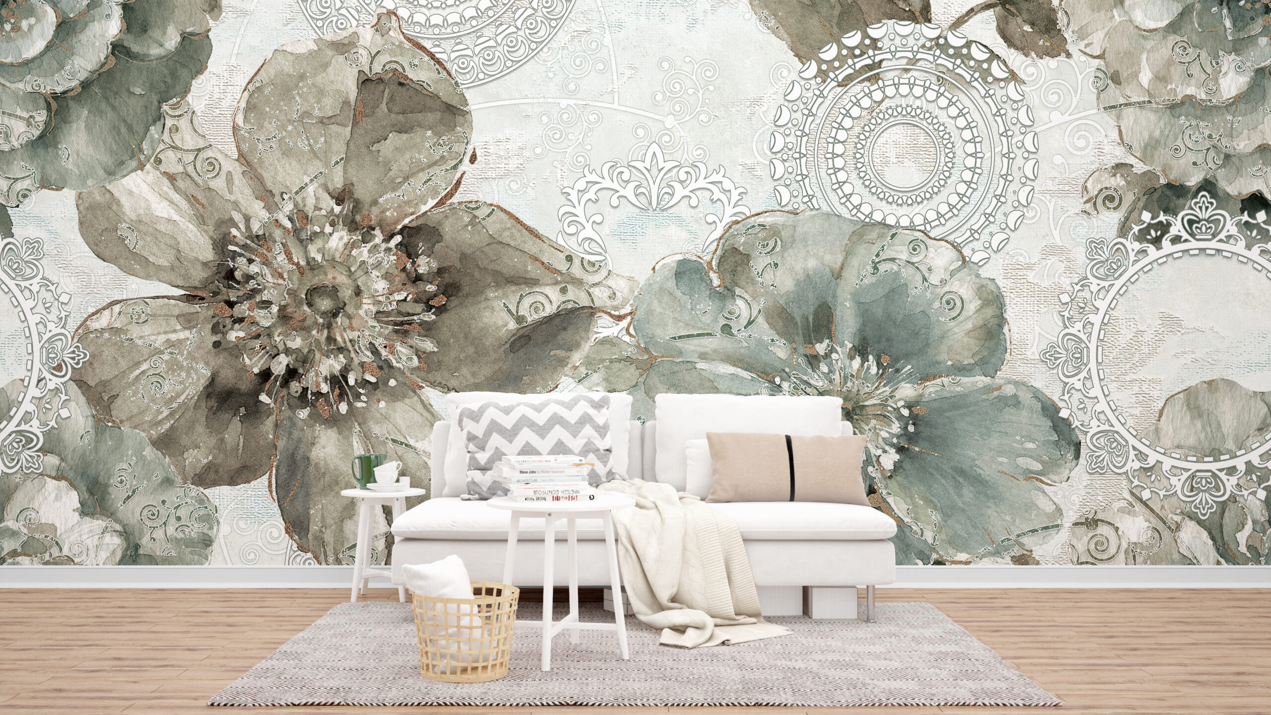 Fototapet Blomma Mosaik