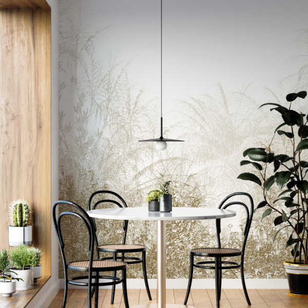 Väggmålning på en vild äng