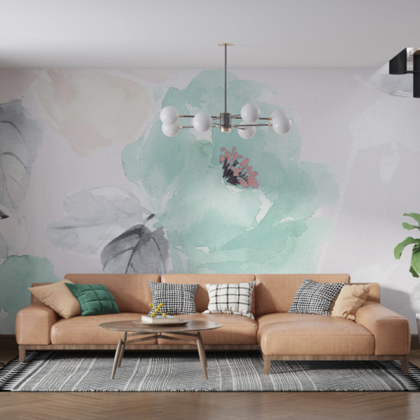 Fototapet Blå blommor