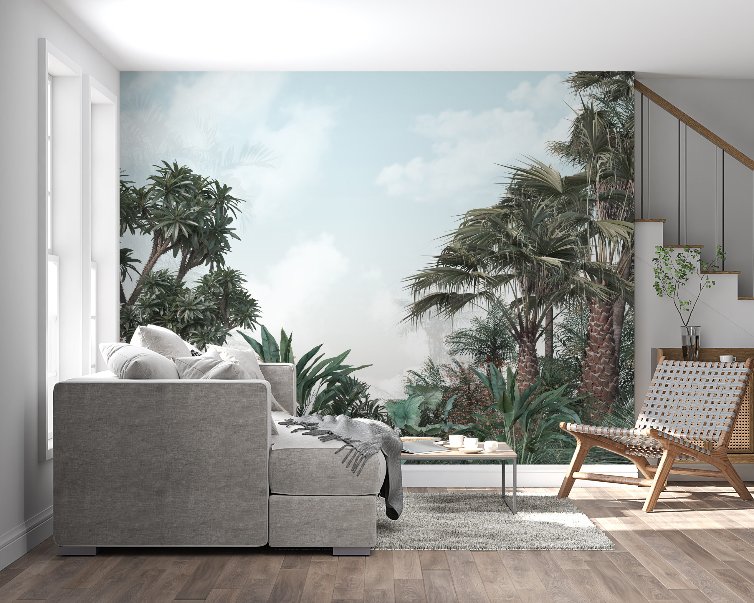 Muralmålning Himlen ovanför djungeln