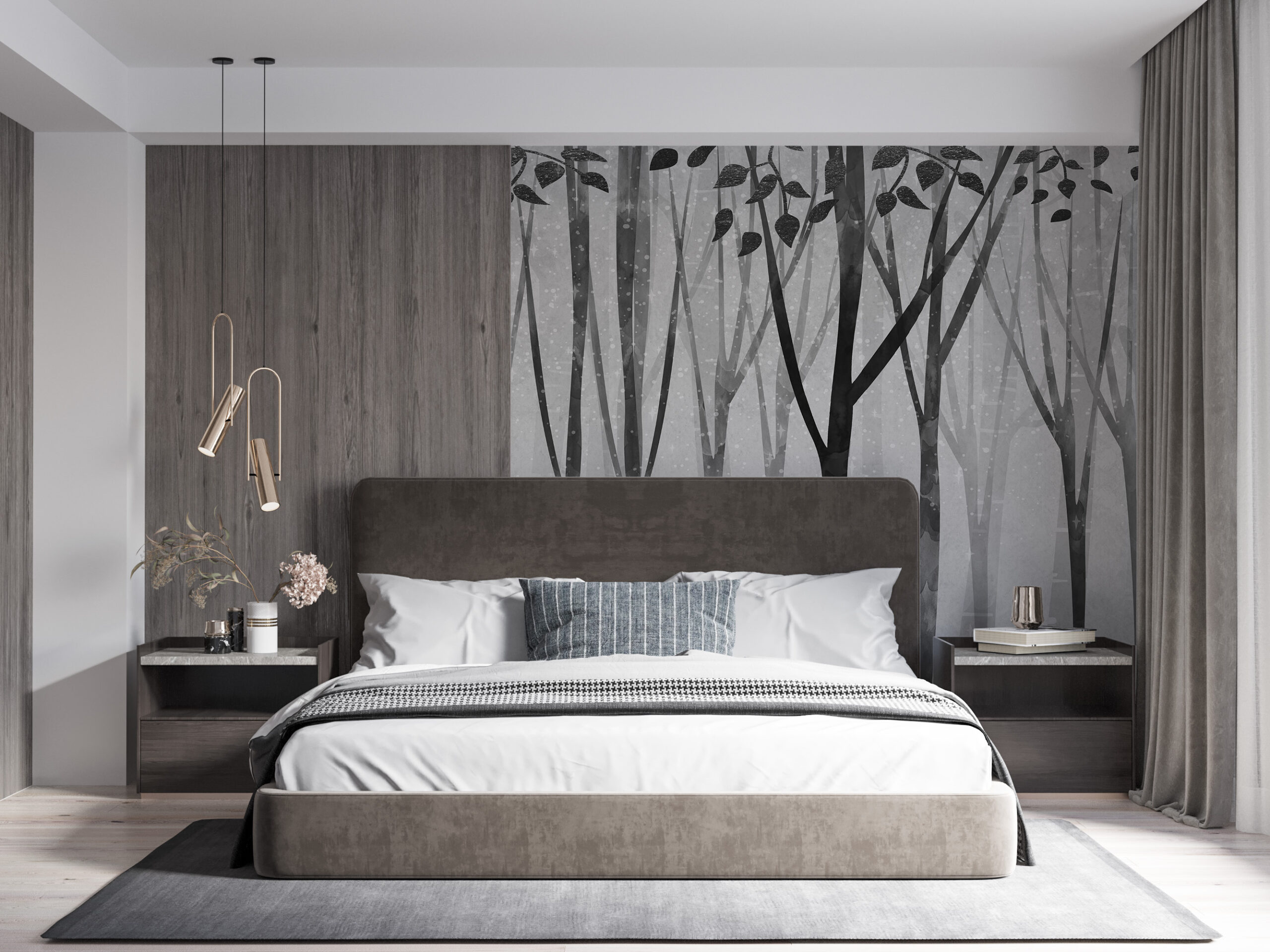 Fototapet Trädstammar