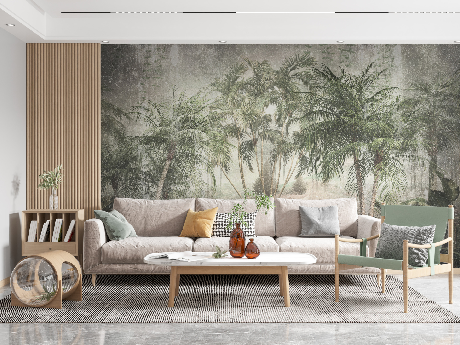 Väggmålning Retro vykort från tropikerna