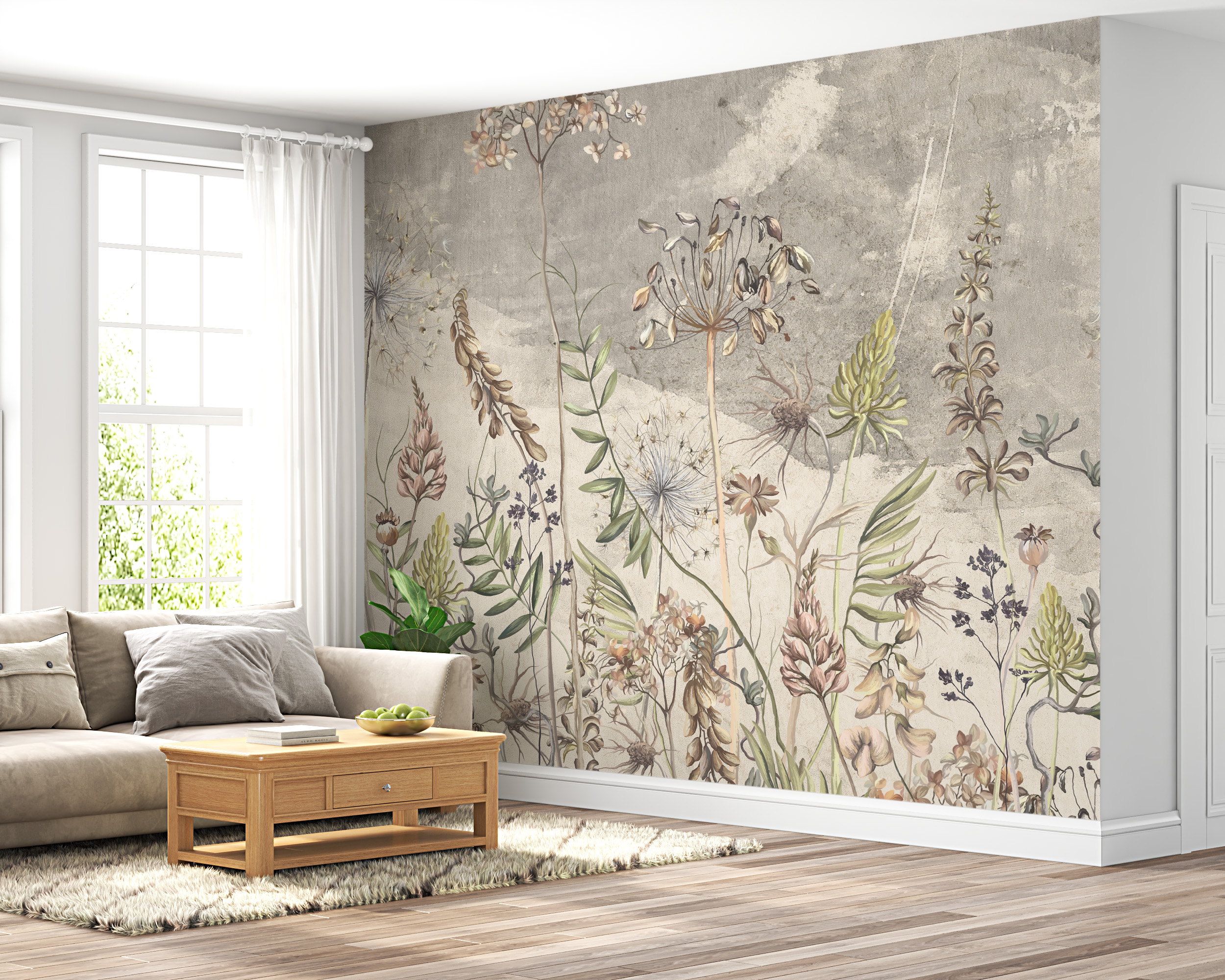 Fototapet Fältblommor