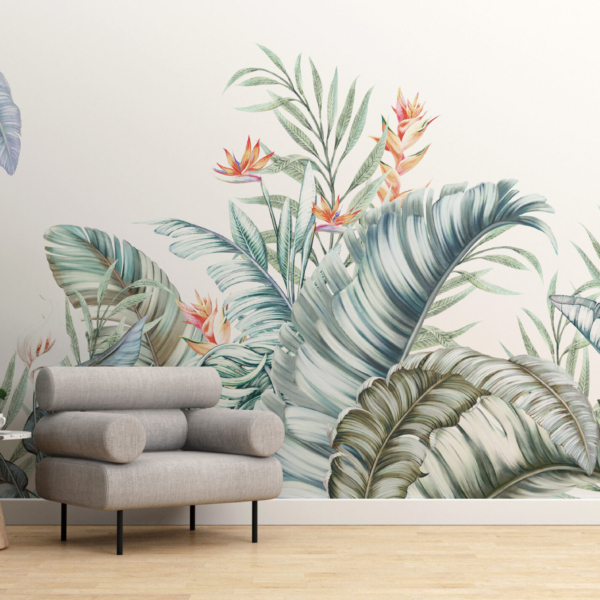 Väggmålning Växtgrafik