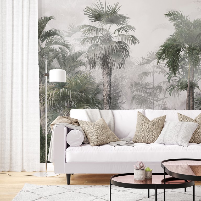 Väggmålning Tropikerna i dimman