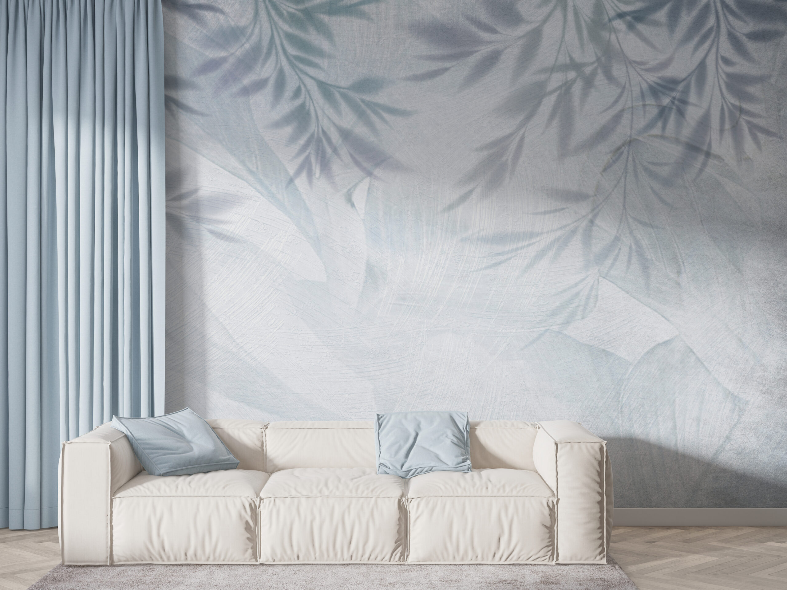 Väggmålning i skuggan