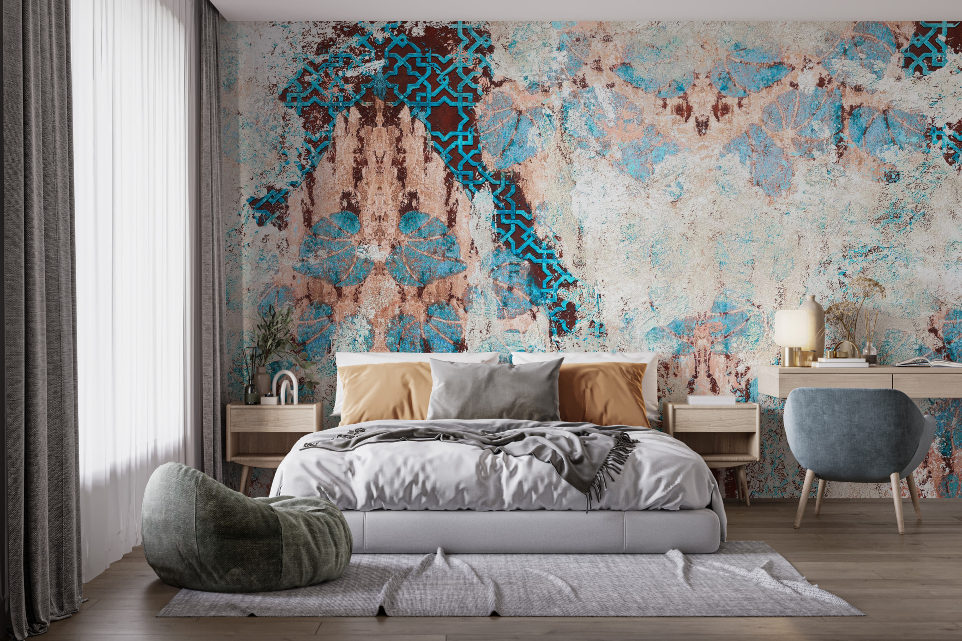 Bakgrund Suddiga löv