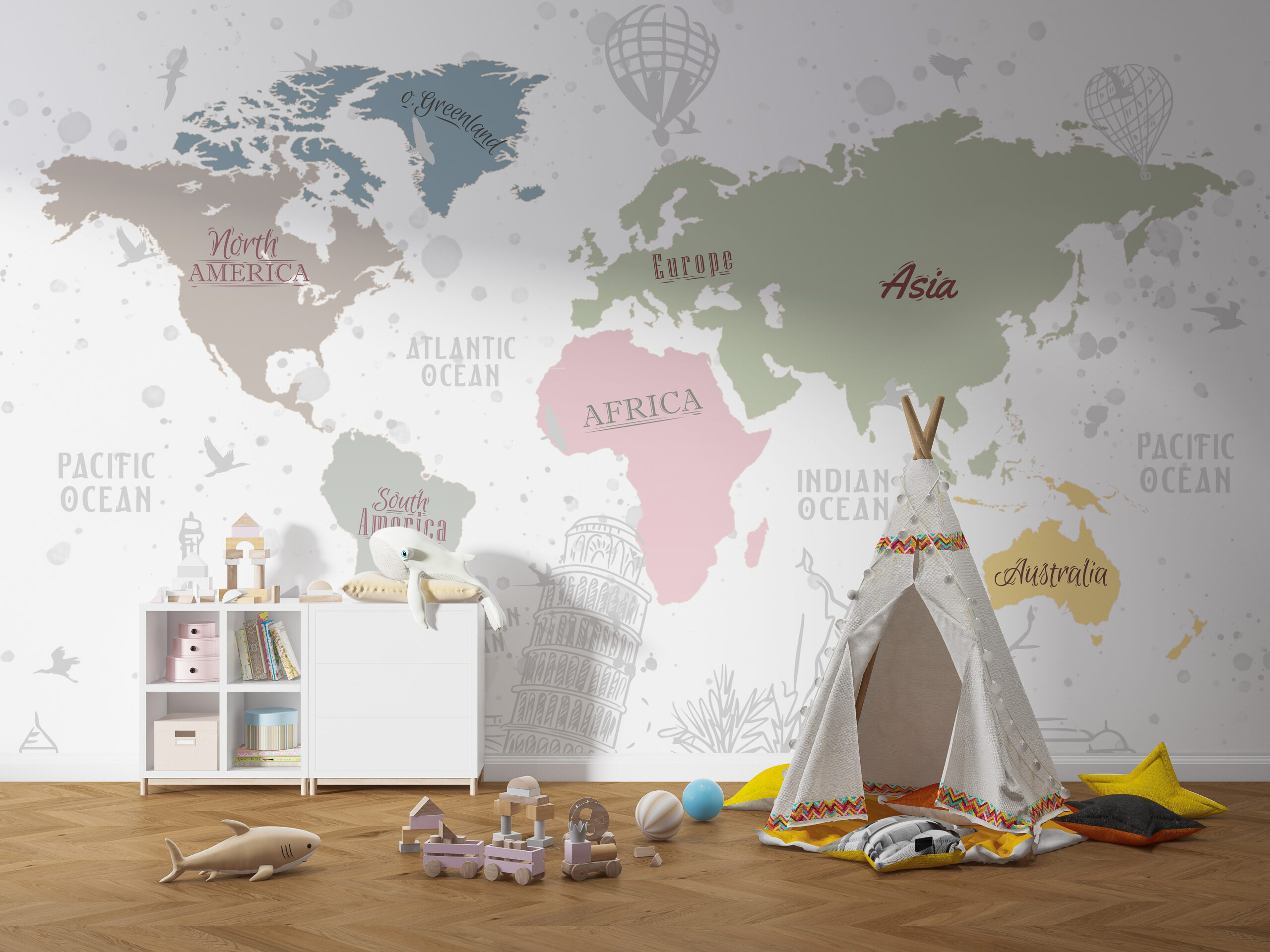 Bakgrund Världskarta Vit