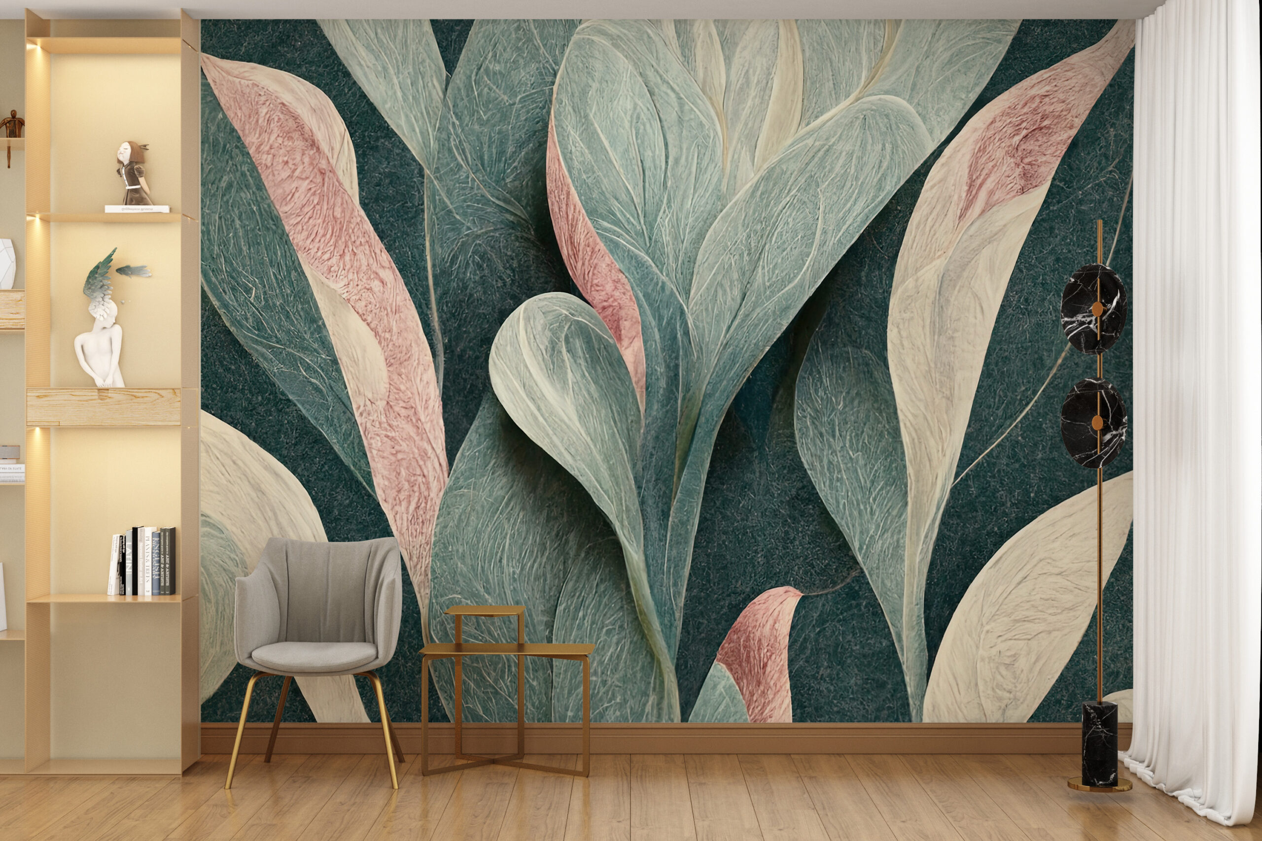 Fototapet Abstrakta löv