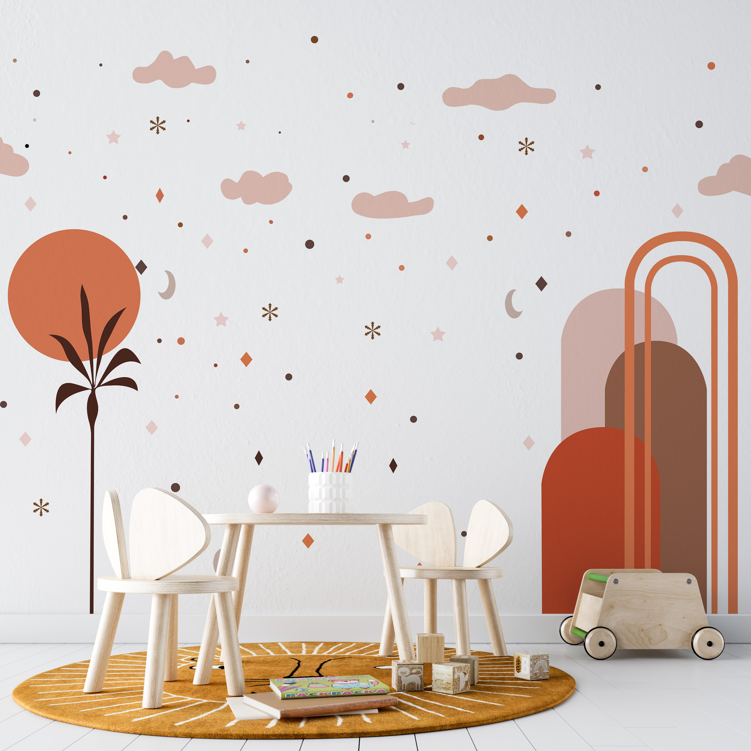 Bakgrund Abstrakt solnedgång