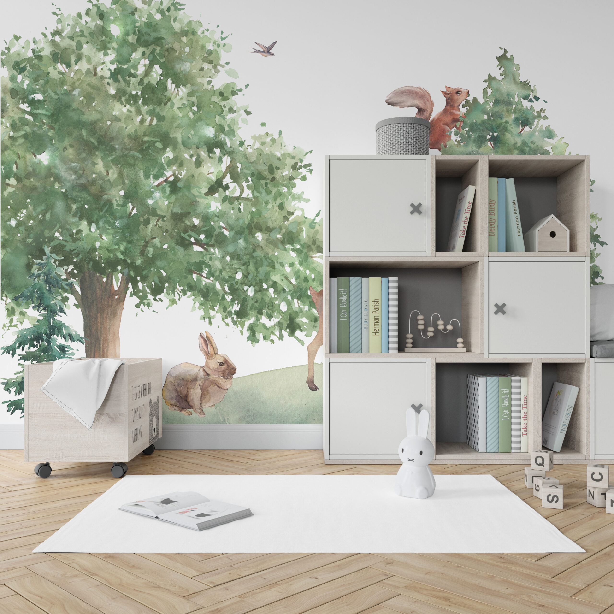 Fototapet Skogens djur