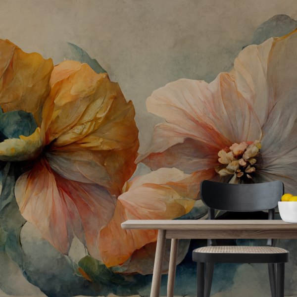 Fototapet Blommig våg