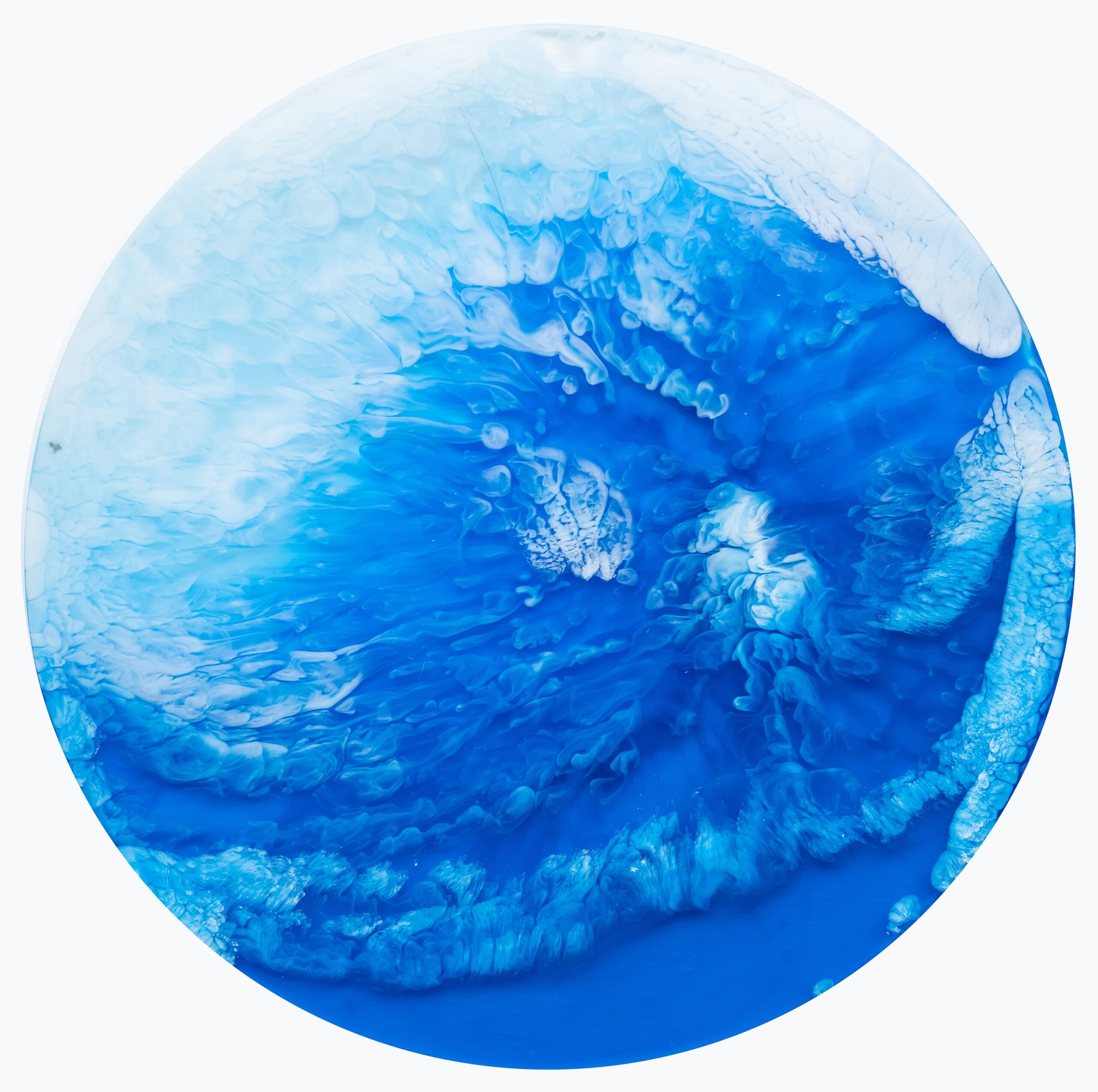 Abstract,Ethereal,Blue,And,White,Swirl.,Part,Of,Original,Resin