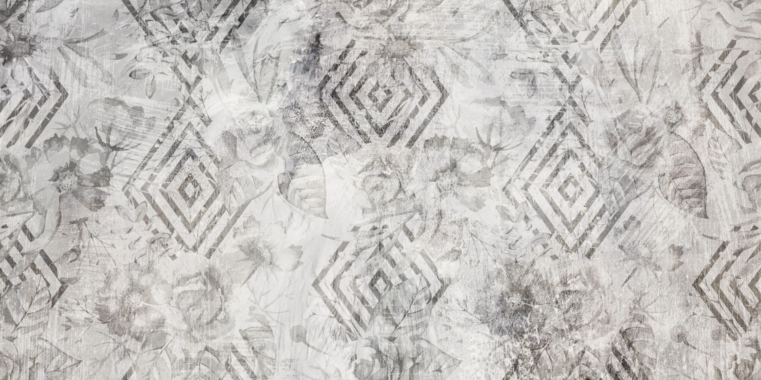 Flowers,On,The,Old,White,Wall,Background,,Digital,Wall,Tiles