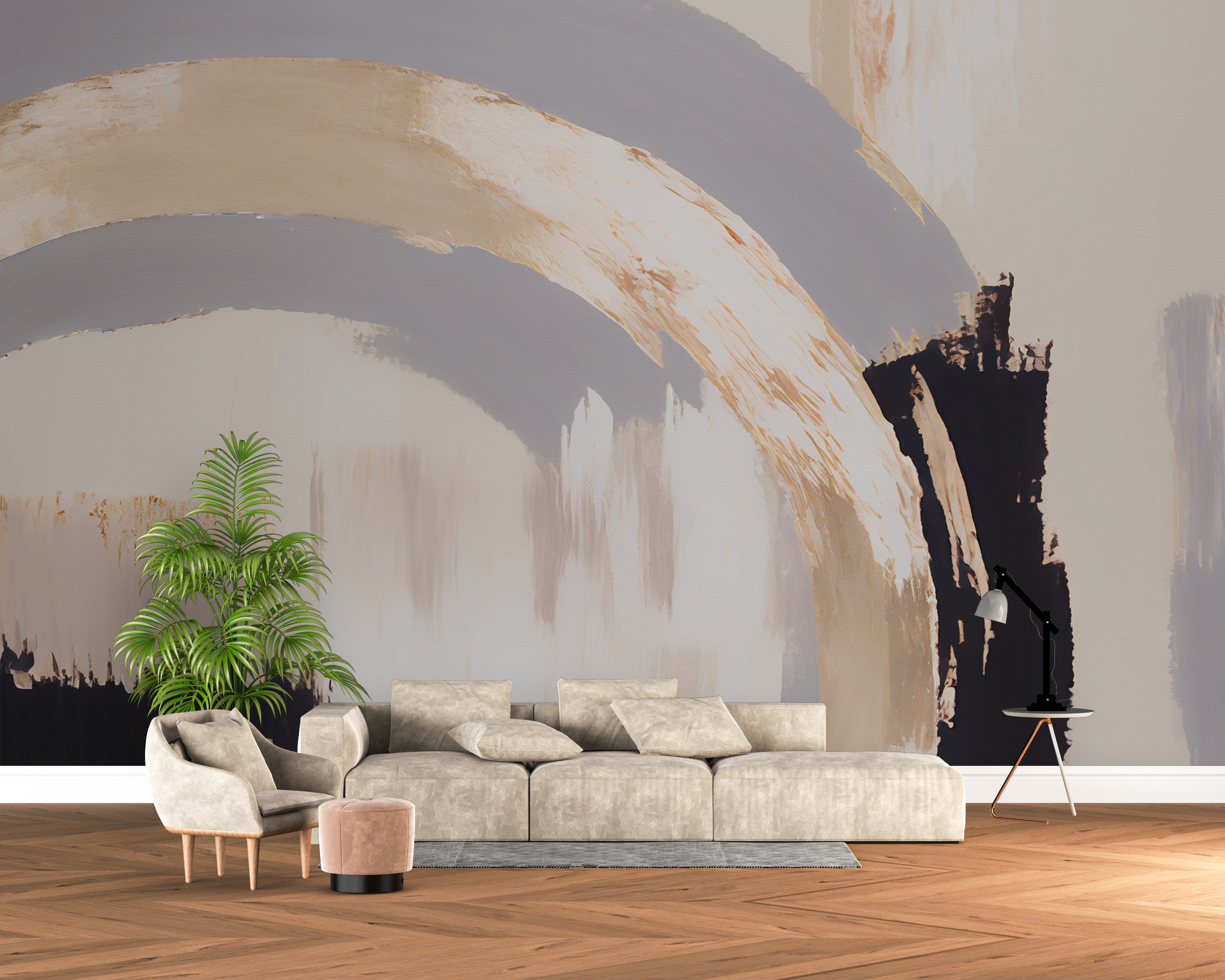 Fototapet Målad abstraktion