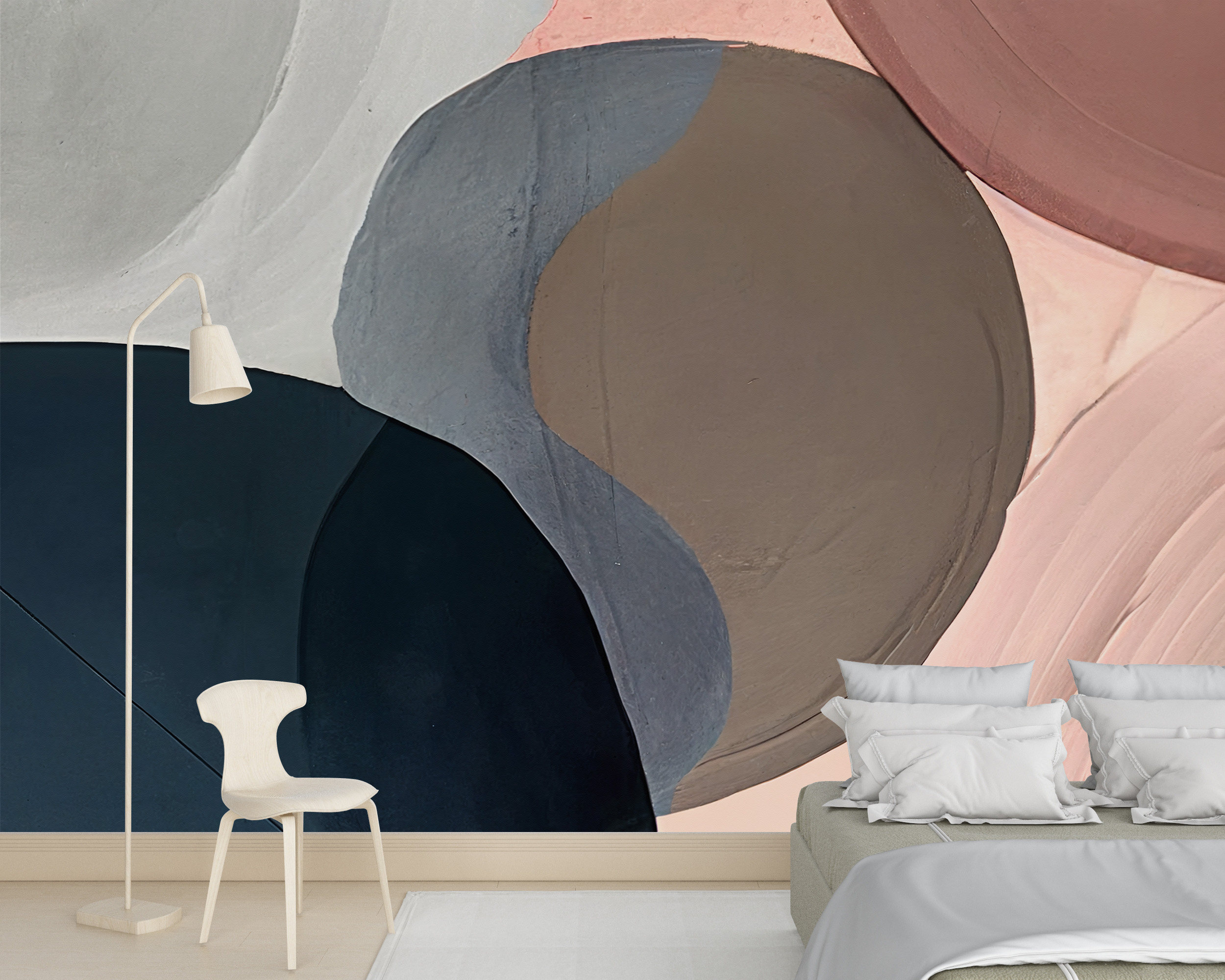 Fotomural Pastellfärgade cirklar