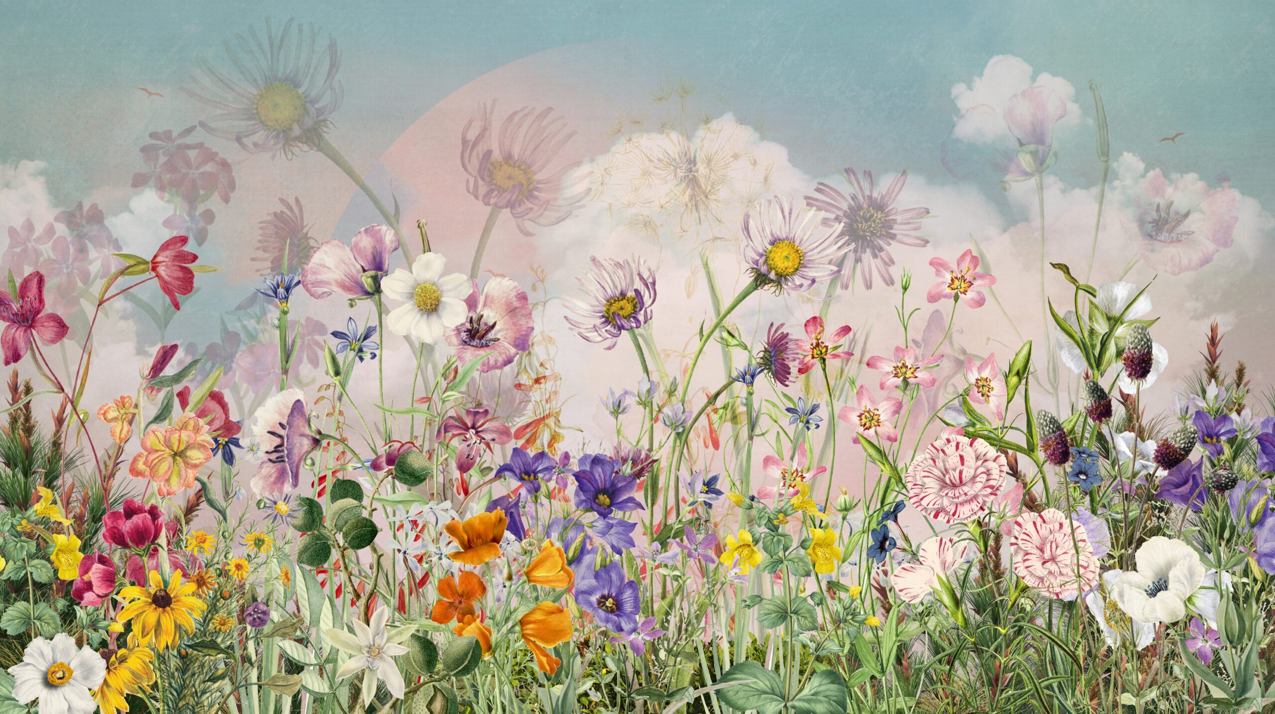 Färgglad äng tapet - Bild 3