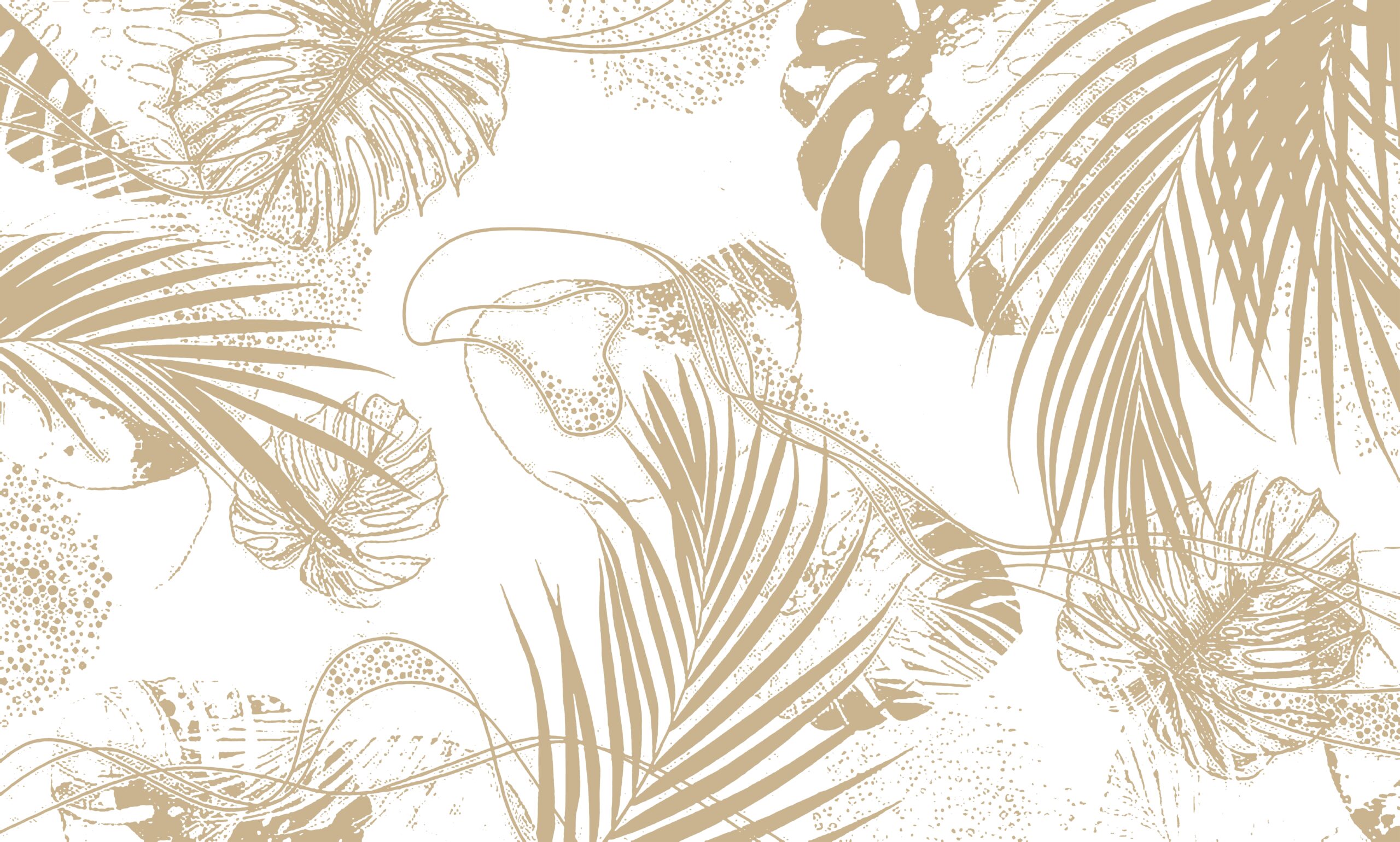 Tropical,Leaves,Wallpaper,Design,,Tropical,Mural,-,3d,Illustration